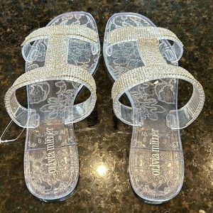 Olivia Miller Sparkle Jelly Sandals